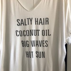 Beach vibes White summer top